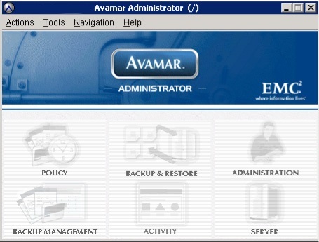 Avamar Management Console
