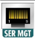 Serial management port connector